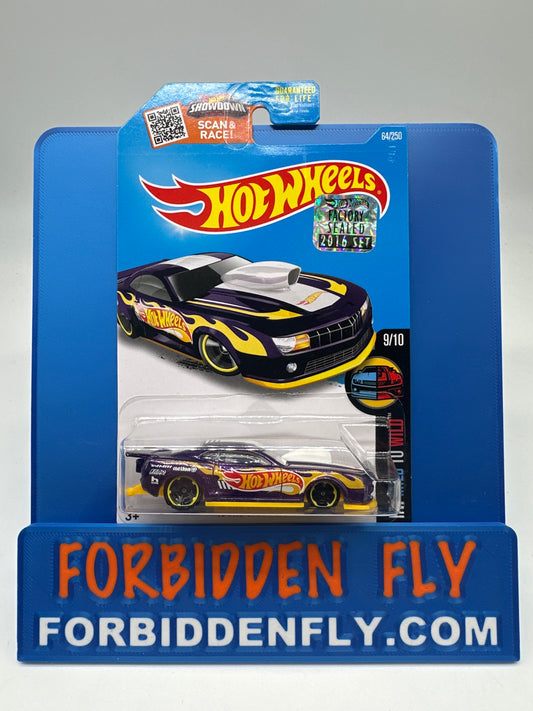 Hot Wheels 2016 Factory Sticker - ‘10 Pro Stock Camaro - Purple