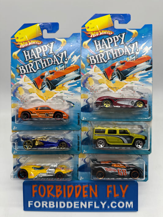 Hot Wheels - 2009 Happy Birthday Series - Complete Set of 6
