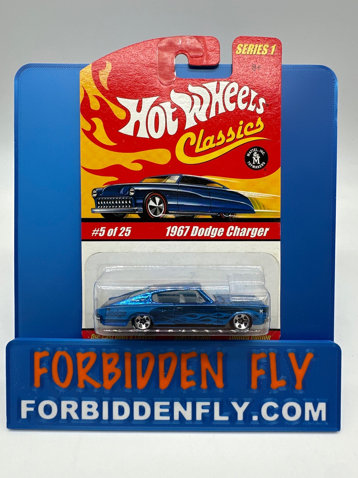Hot Wheels Classics - Series 1 #5 of 25 - Blue 1967 Dodge Charger