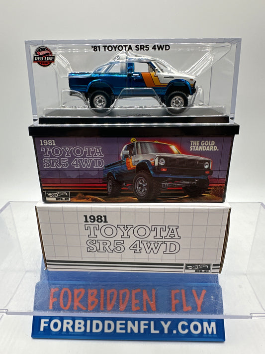 Hot Wheels RLC Red Line Club - 2025 Release - 1981 Toyota SR5 4WD Truck - White & Blue