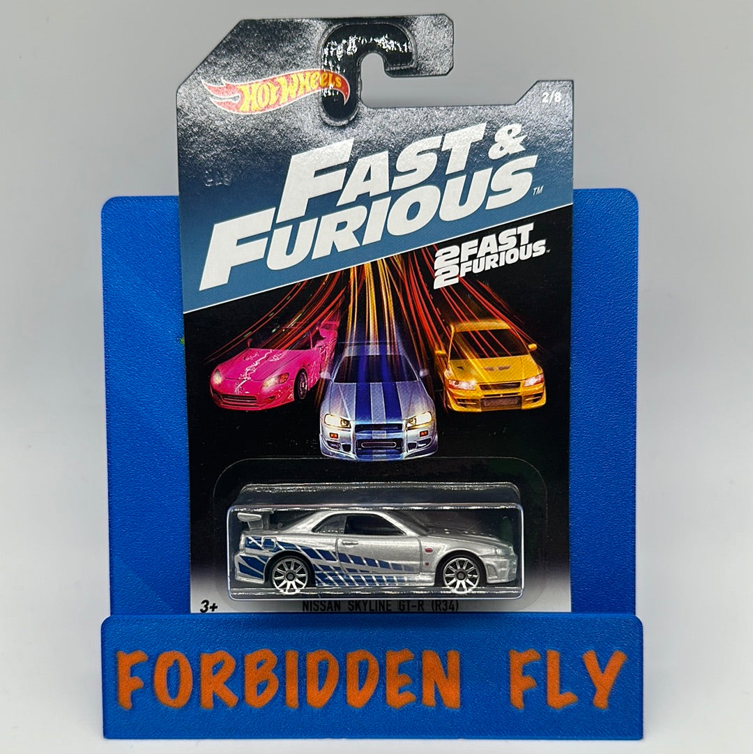 Hot Wheels 2017 Walmart Exclusive - Fast & Furious Series #2/8 - Nissan Skyline GT-R (R34)