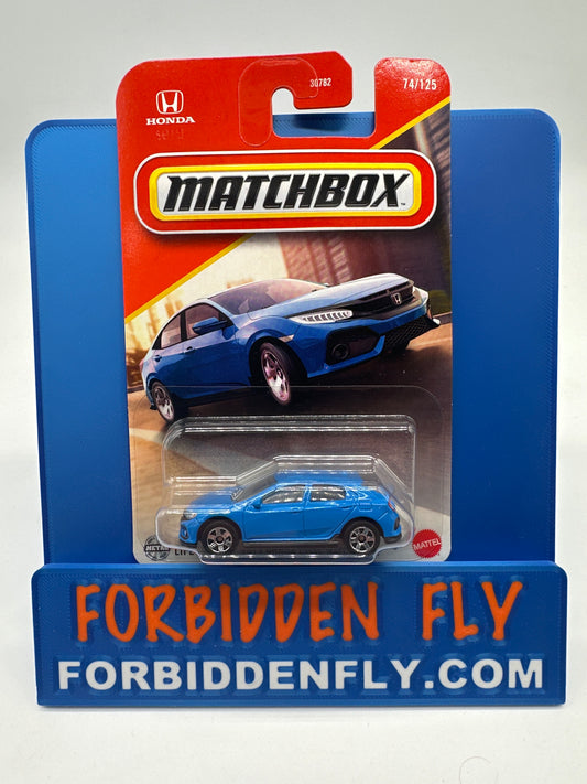 Matchbox 2025 - #74/125 - 2017 Honda Civic Hatchback - Blue