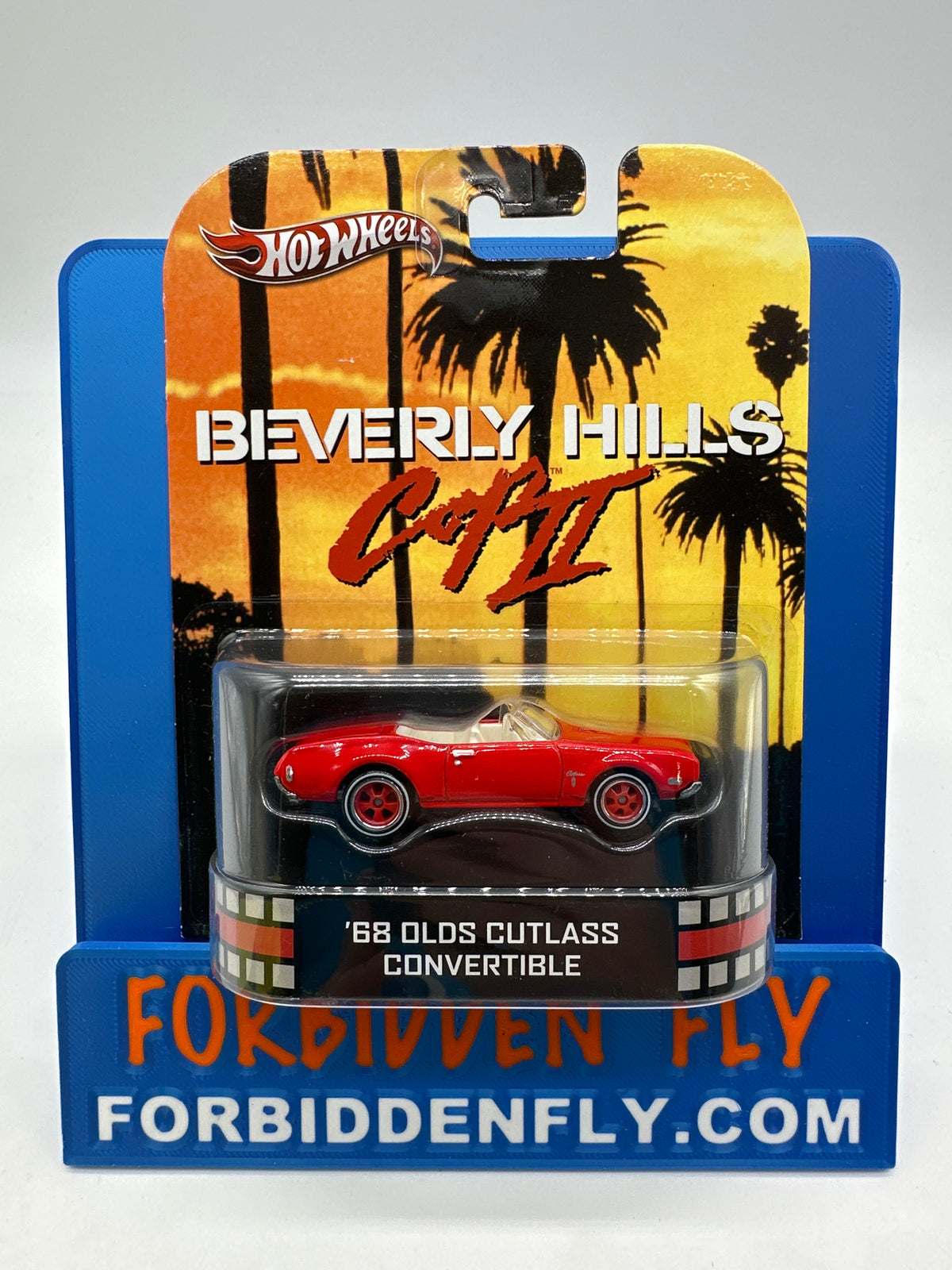 Hot Wheels 2013 Retro Entertainment Premium Single - Beverly Hills Cop II - ‘68 Olds Cutlass Convertible (Movie Reel Packaging)