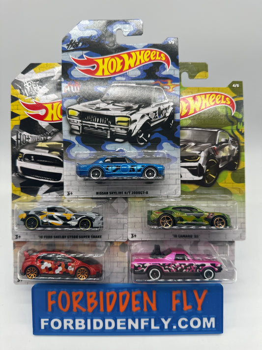Hot Wheels - 2020 Camouflage Series - Complete Set of 5