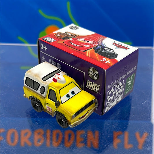 Disney Pixar Cars Movie Metal Mini Racers - 2022 Series 3 #36 - Todd Pizza Planet Truck (unopened)