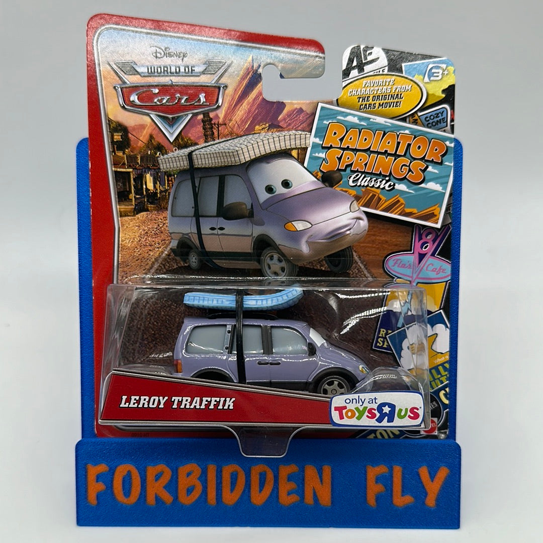 Disney Pixar Cars Movie - Toys R Us Exclusive World of Cars Card - Radiator Springs Classic Series - Leroy Traffik