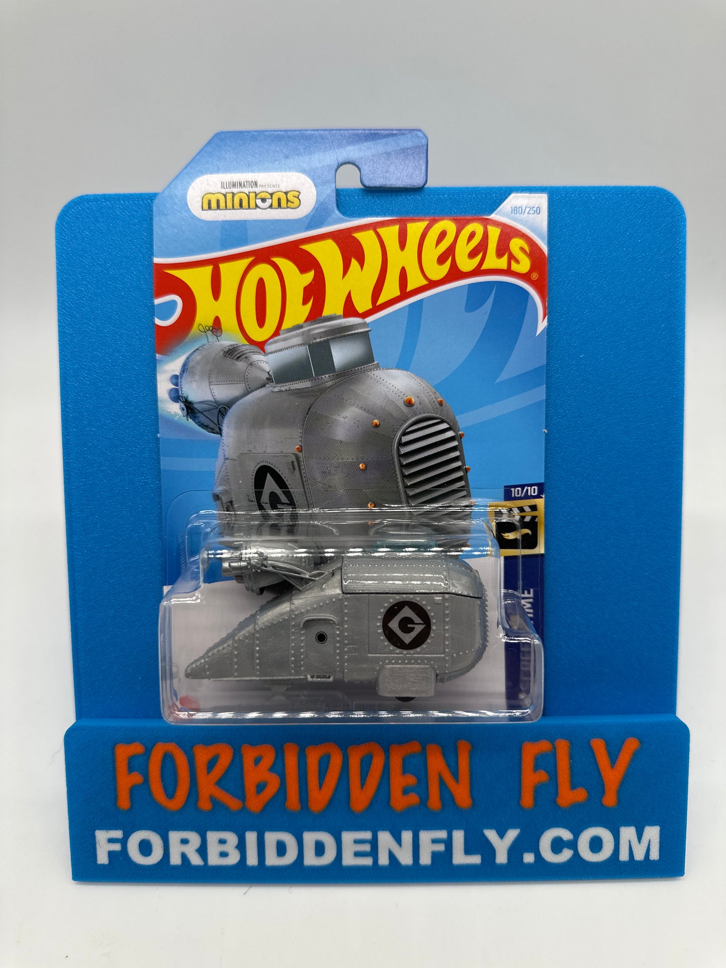 Hot Wheels 2024 K Case - International Card - Minions Movie Grumobile - Silver