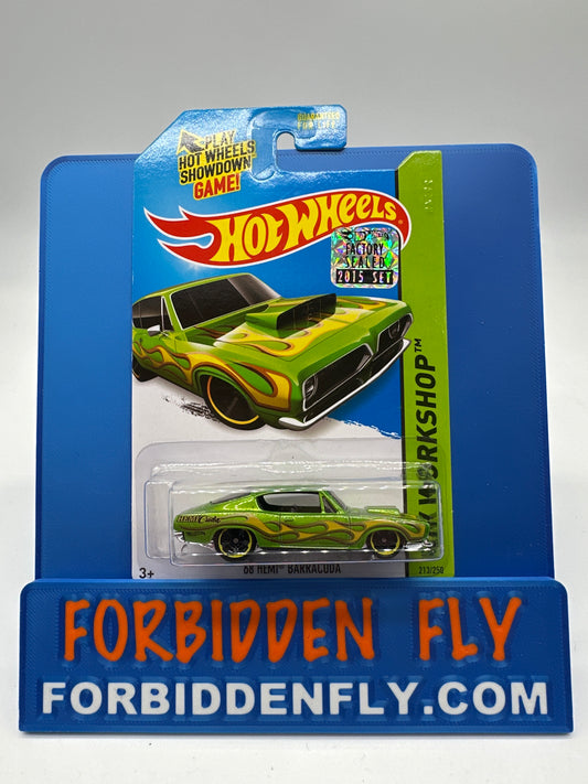 Hot Wheels 2015 Factory Sticker - ‘68 Hemi Barracuda - Green