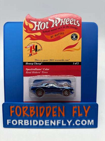 Hot Wheels RLC Red Line Club - 2011 Rewards Car Release - Heavy Chevy - Blue