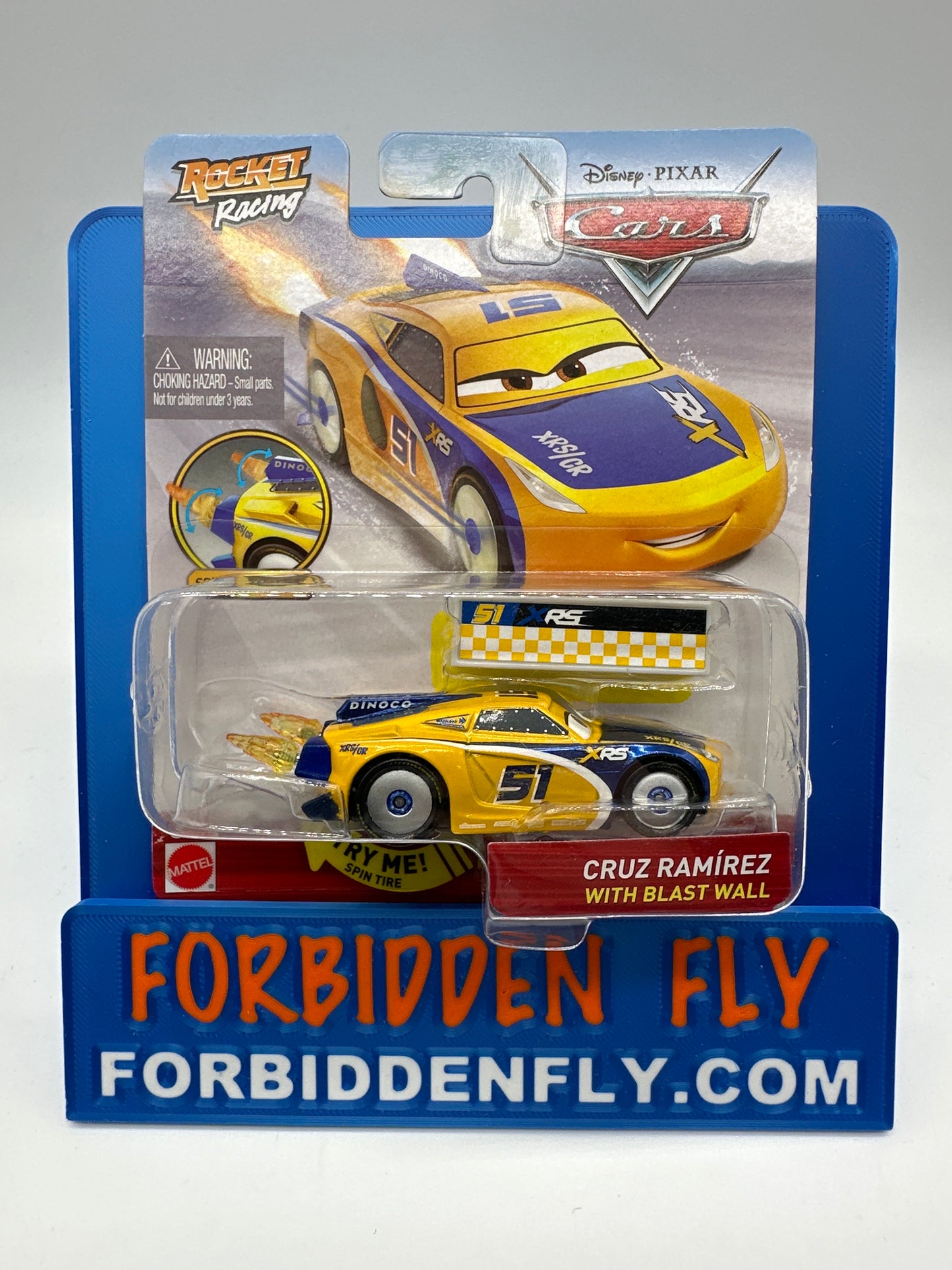 Disney Pixar Cars Movie - Rocket Racing Series - Cruz Ramirez with Blast Wall
