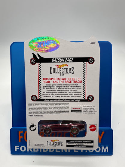 Hot Wheels 2018 RLC Red Line Club - Red Datsun 240z