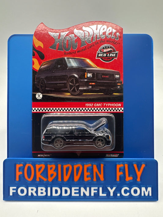 Hot Wheels RLC Red Line Club Release - Black 1992 GMC Typhoon