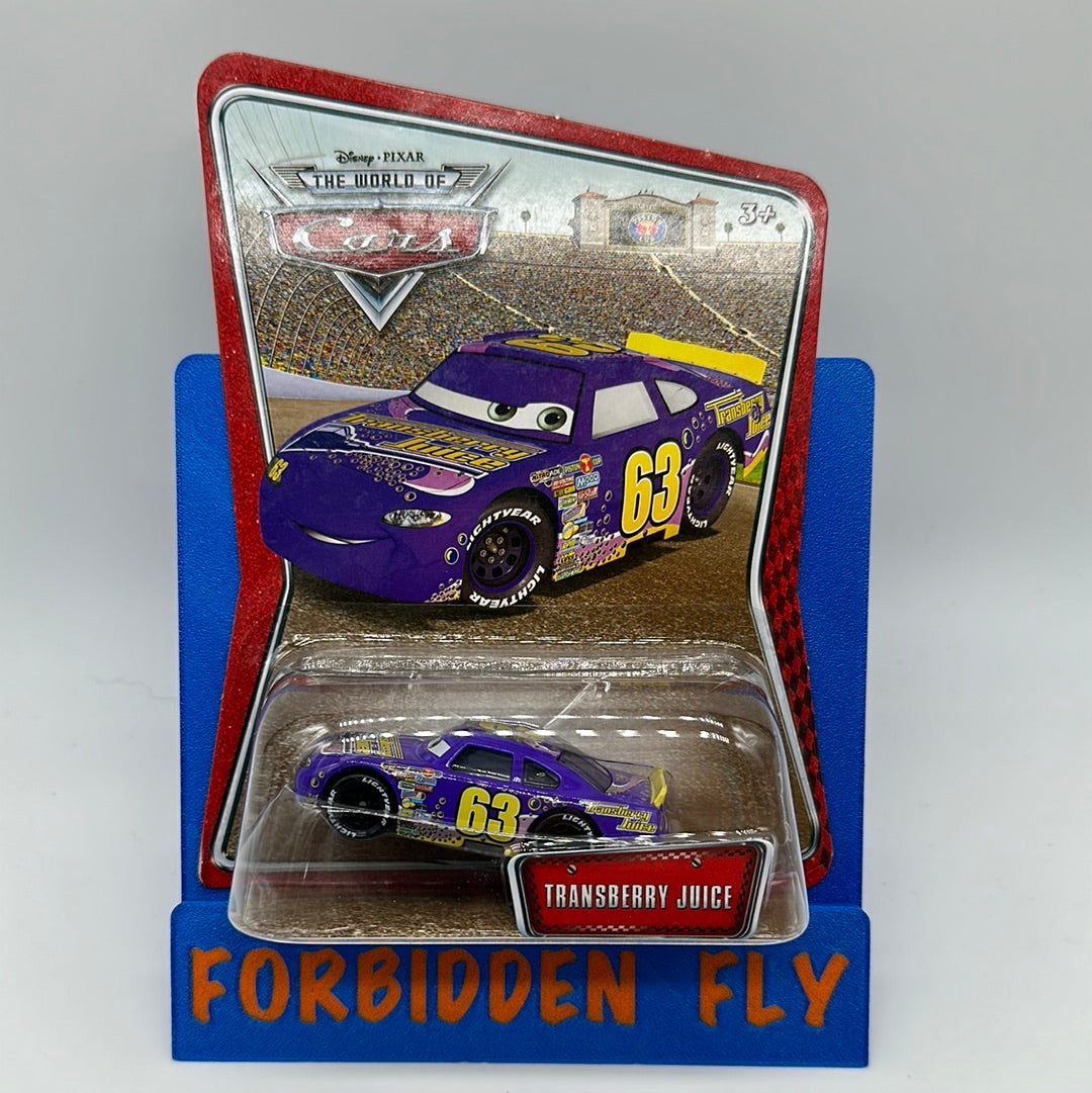 Disney Pixar Cars Movie - World of Cars - Piston Cup Racer #63 Transberry Juice