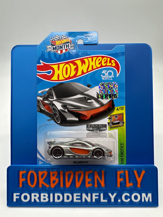 Hot Wheels Mainline - Factory Stickered 2018 - Exclusive Zamac Edition #15/18 - McLaren P1