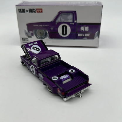 Kaido House (x MiniGT) - Regular Release #084 - Purple Chevrolet Silverado Dually Kaido V1
