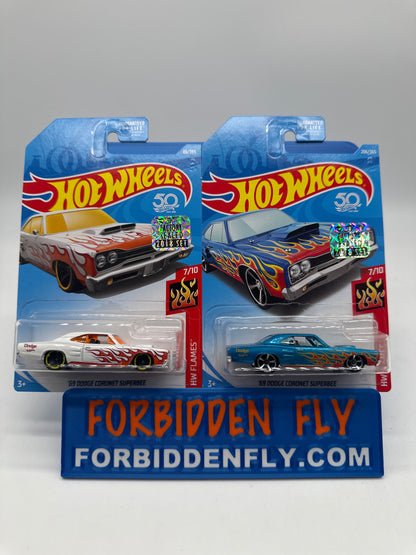 Hot Wheels Mainline - Factory Stickered 2018 - ‘69 Dodge Coronet Superbee - Lot Of 2