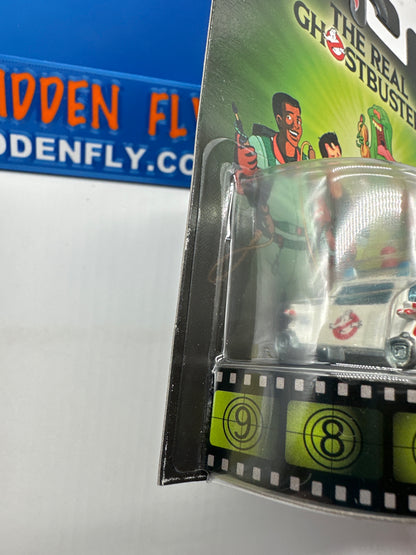 Hot Wheels 2015 Retro Entertainment Premium Single - Ghostbusters Movie Ecto-1 Ghostbusters Cartoon Car (Movie Reel Packaging)