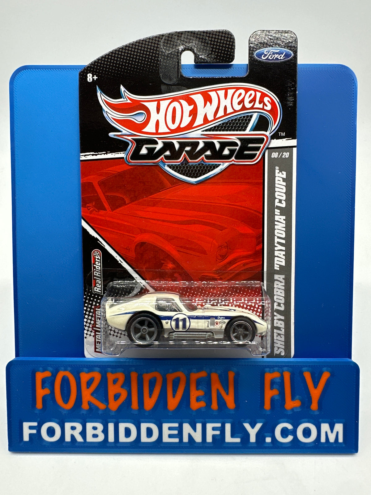 Hot Wheels Premium - HW Garage Series (Ford) - White Shelby Cobra “Daytona” Coupe (#8/20)