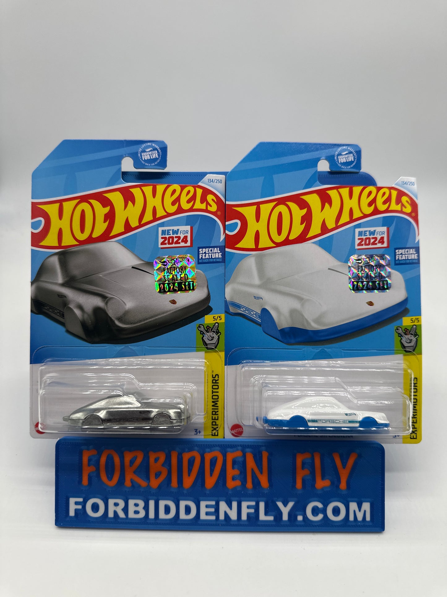 Hot Wheels Mainline - Factory Stickered 2024 - Porsche 911 Carrera Keychain Car - Lot Of 2