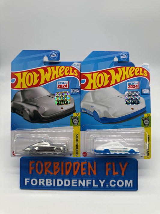 Hot Wheels Mainline - Factory Stickered 2024 - Porsche 911 Carrera Keychain Car - Lot Of 2