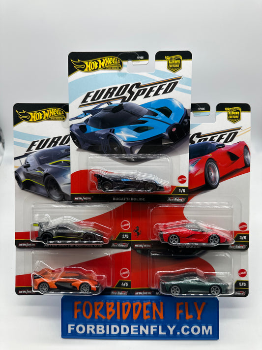 Hot Wheels Car Culture 2025 - Euro Speed - Premium Set of 5