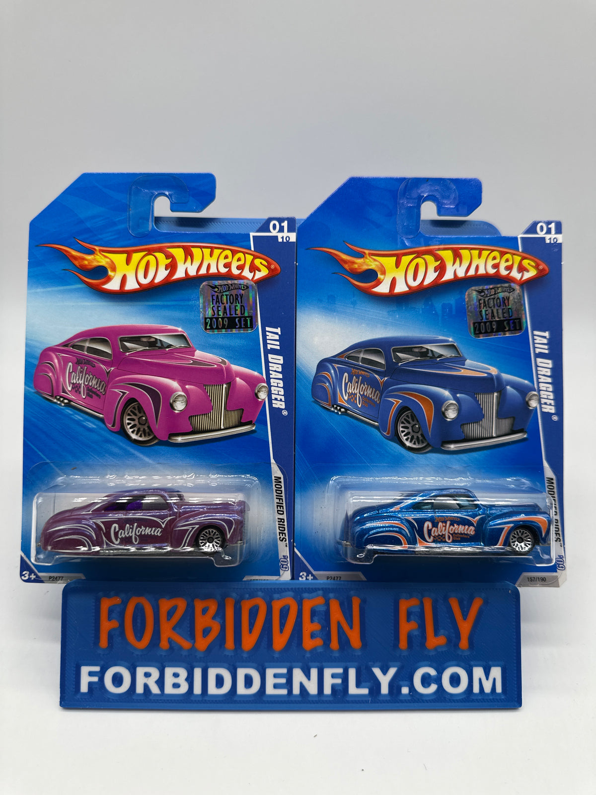 Hot Wheels Mainline - 2009 Factory Stickered - Modified Rides Series - Tail Dragger - Lot Of 2