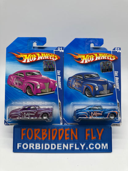 Hot Wheels Mainline - 2009 Factory Stickered - Modified Rides Series - Tail Dragger - Lot Of 2