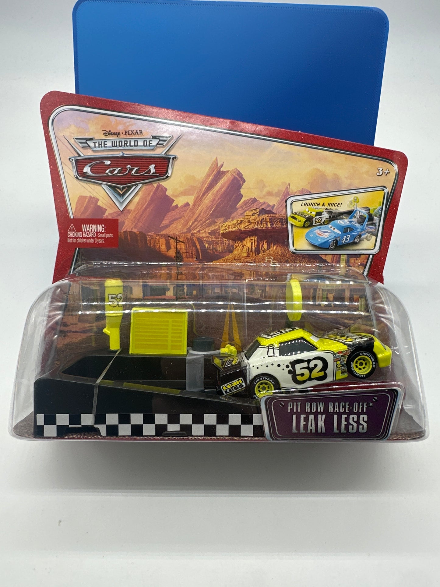 Disney Pixar Cars Movie - World of Cars Launcher and Vehicle Set - Pit Row Race Off Leak Less #52