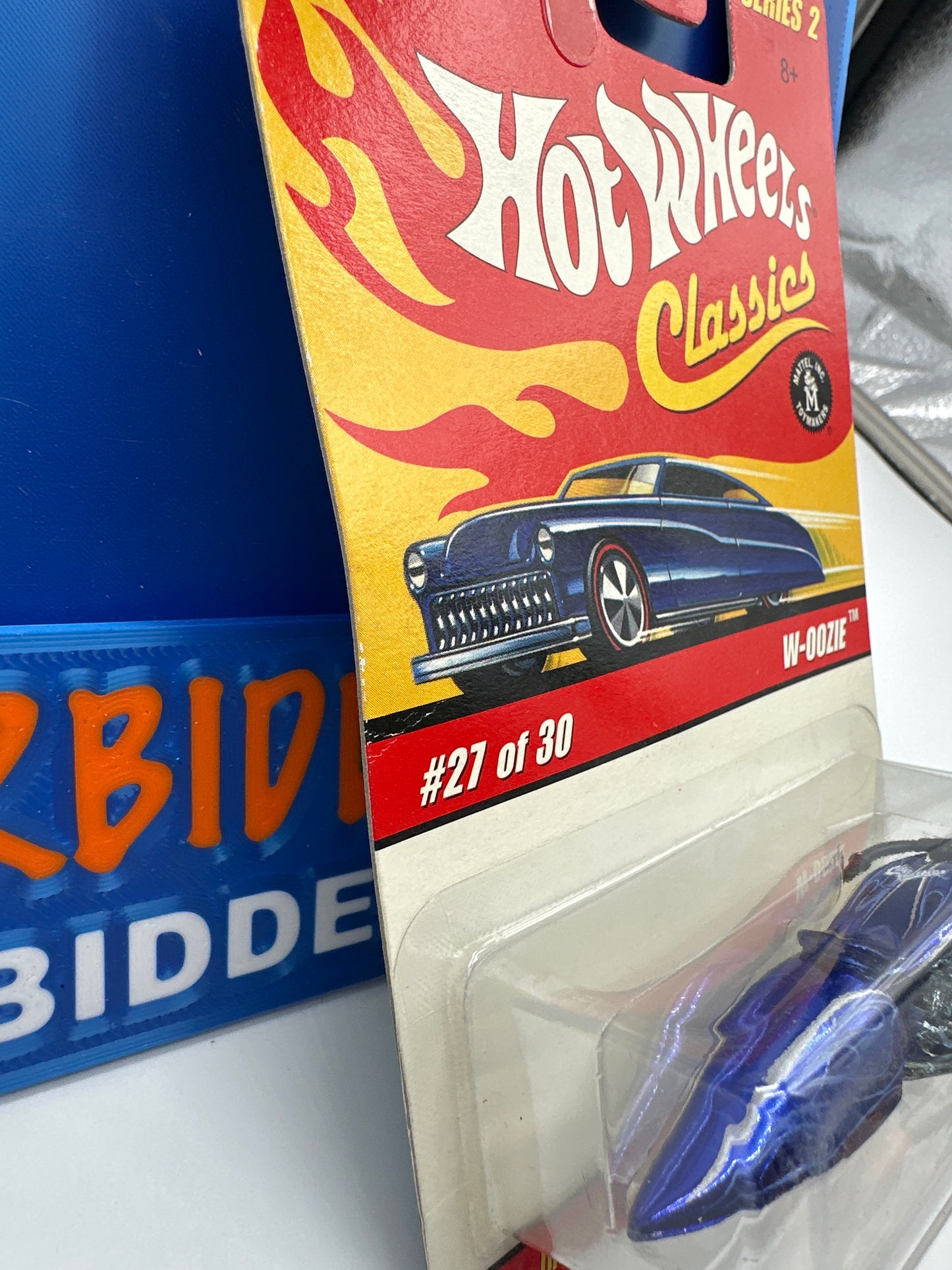 Hot Wheels Classics - Series 2 #27 of 30 - Blue W-Oozie (Motorcycle)