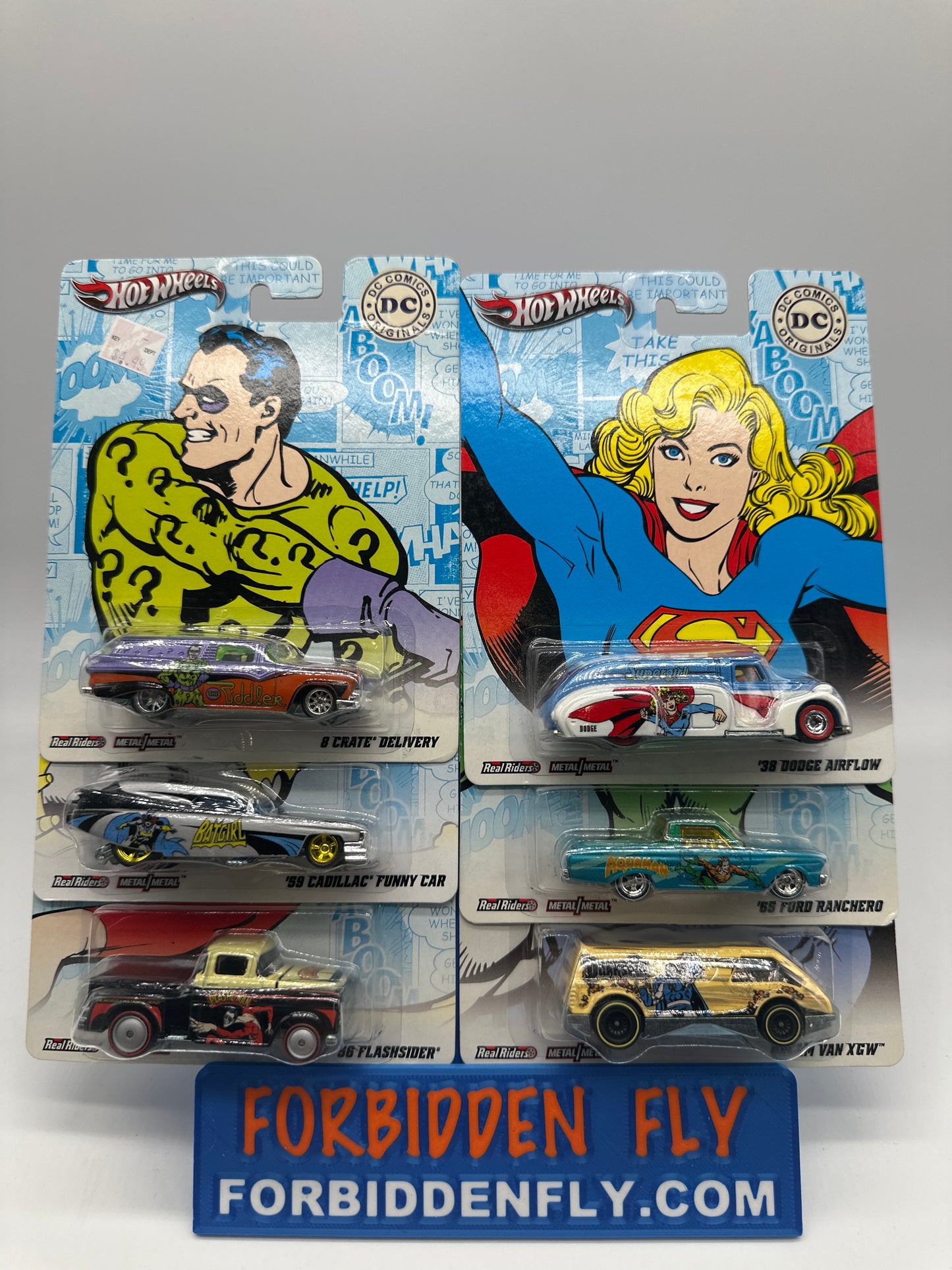 Hot Wheels Premium - Nostalgic Brands (Pop Culture) 2012 DC Comics Series - Complete Set of 6