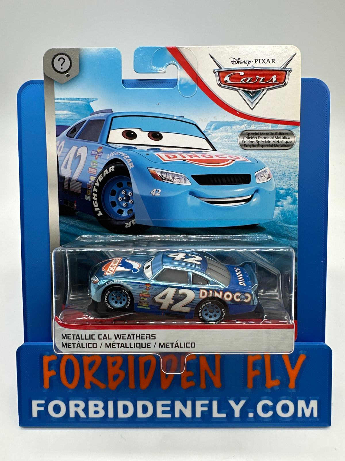 Disney Pixar Cars Movie - Special Metallic Edition Scavenger Hunt Chase - Metallic Cal Weathers