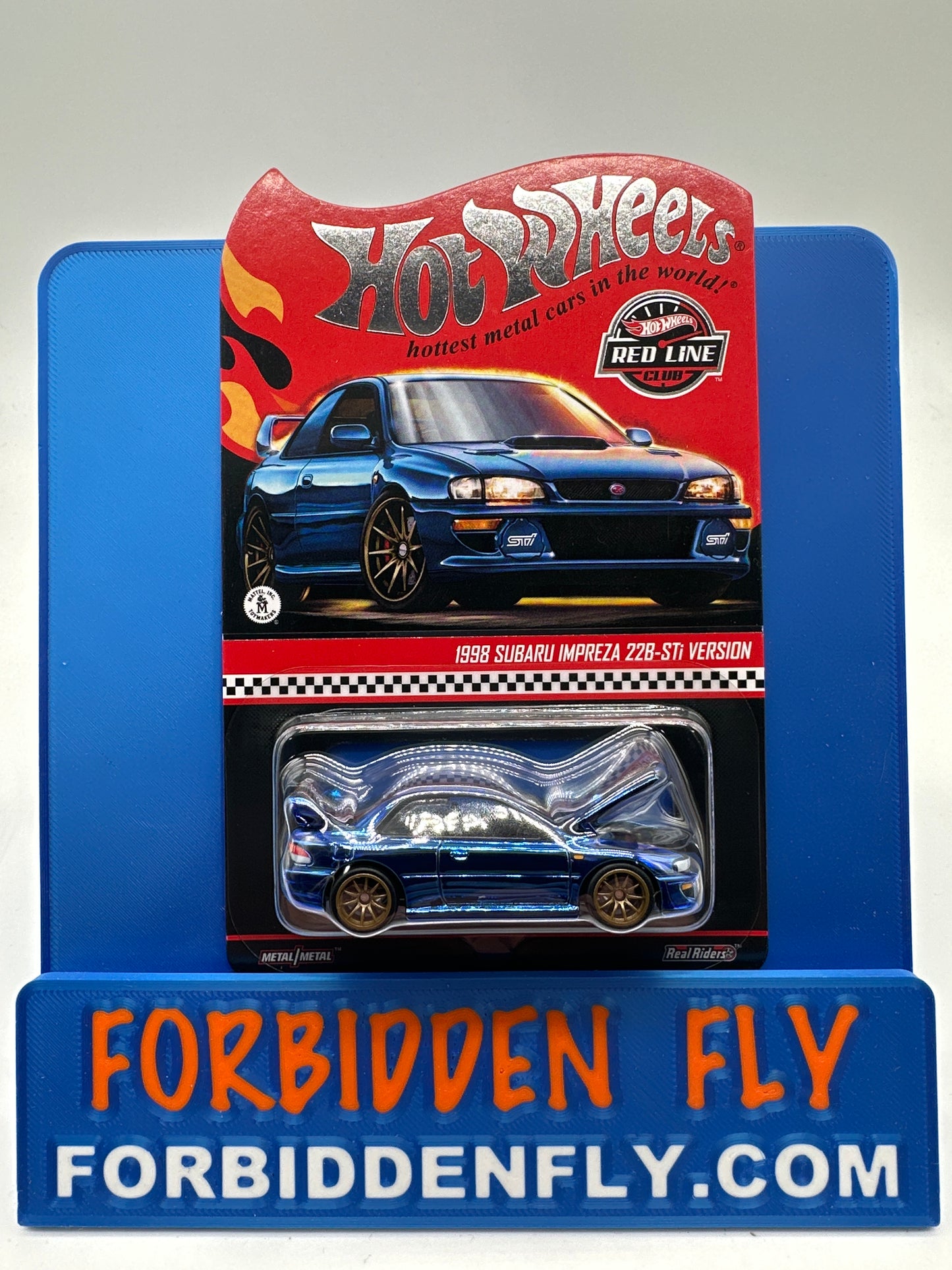 Hot Wheels RLC Red Line Club - 2025 Release - 1998 Subaru Impreza 22B STi Version - Blue