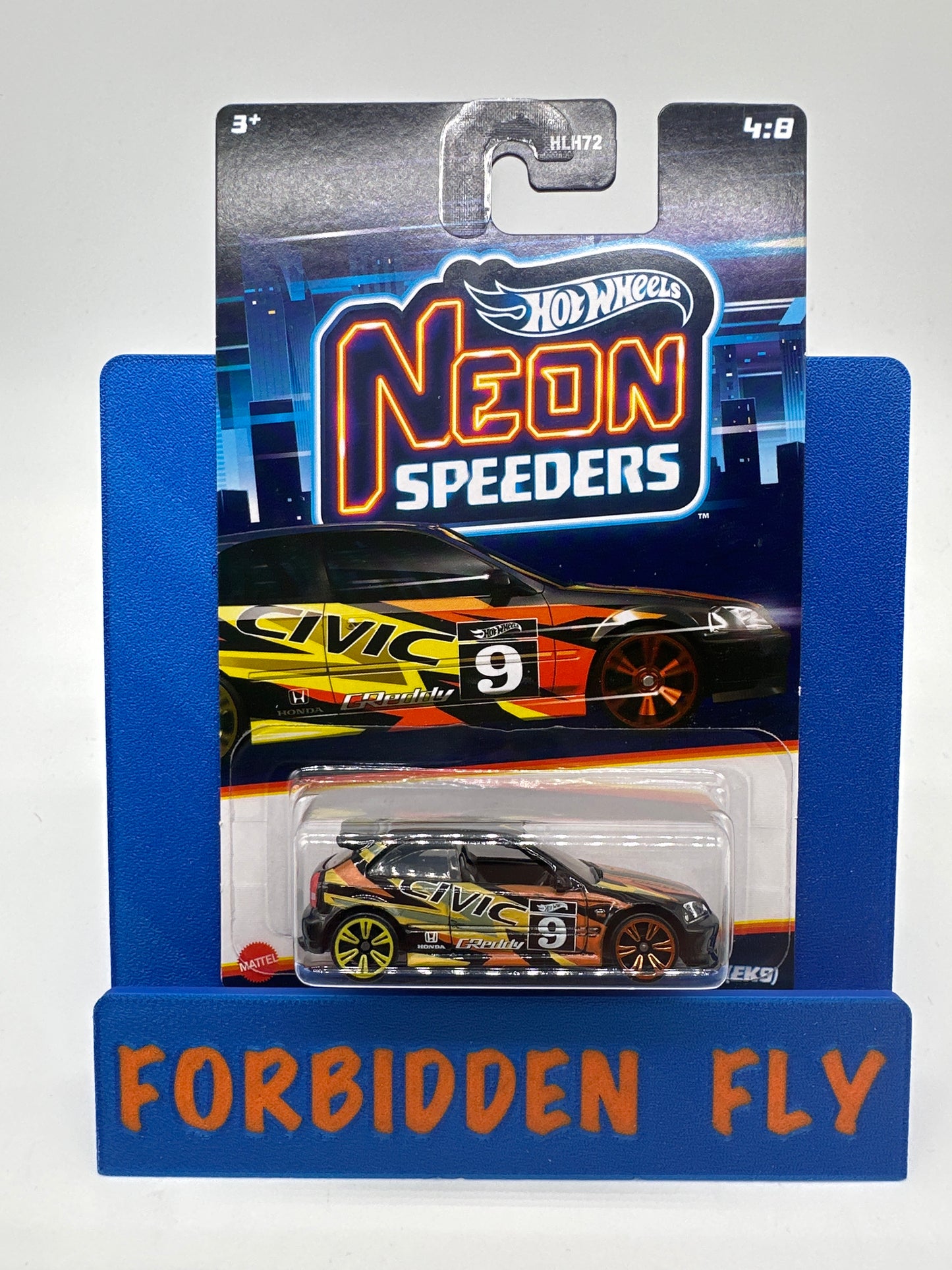 Hot Wheels 2023 Neon Speeders - ‘99 Honda Civic Type R (EK9) - Black