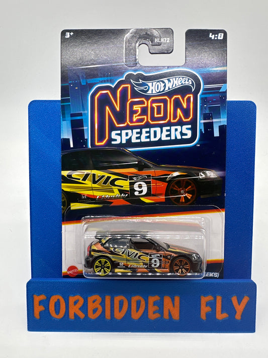Hot Wheels 2023 Neon Speeders - ‘99 Honda Civic Type R (EK9) - Black