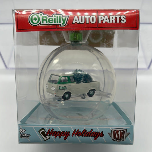 M2 Machines - 2022 O’Reilly Auto Parts Exclusive Christmas Ornament - 1965 Ford Econoline