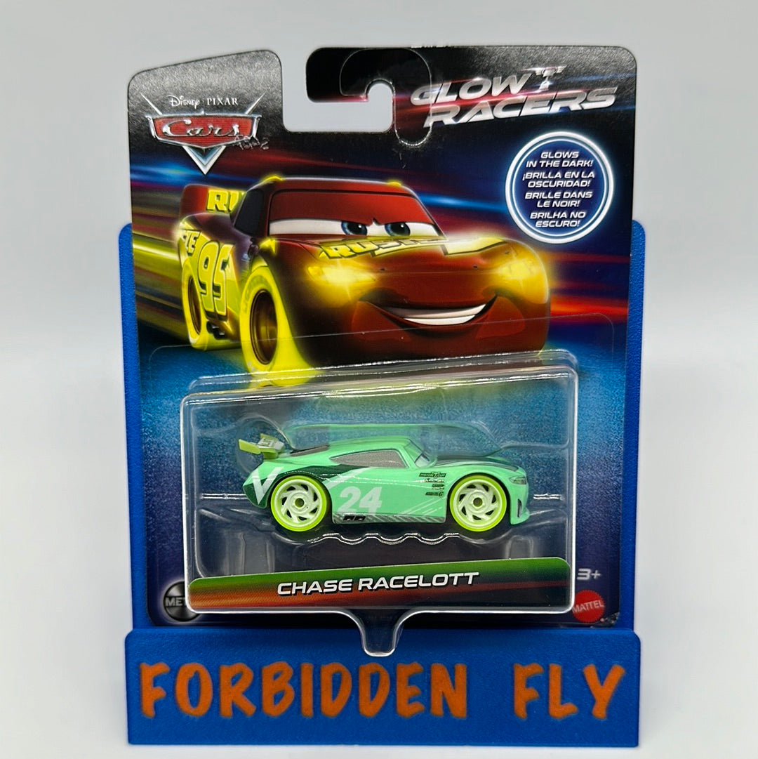 Disney Pixar Cars Movie - Glow Racers Series - Next Gen Racer #24 Chase Racelott