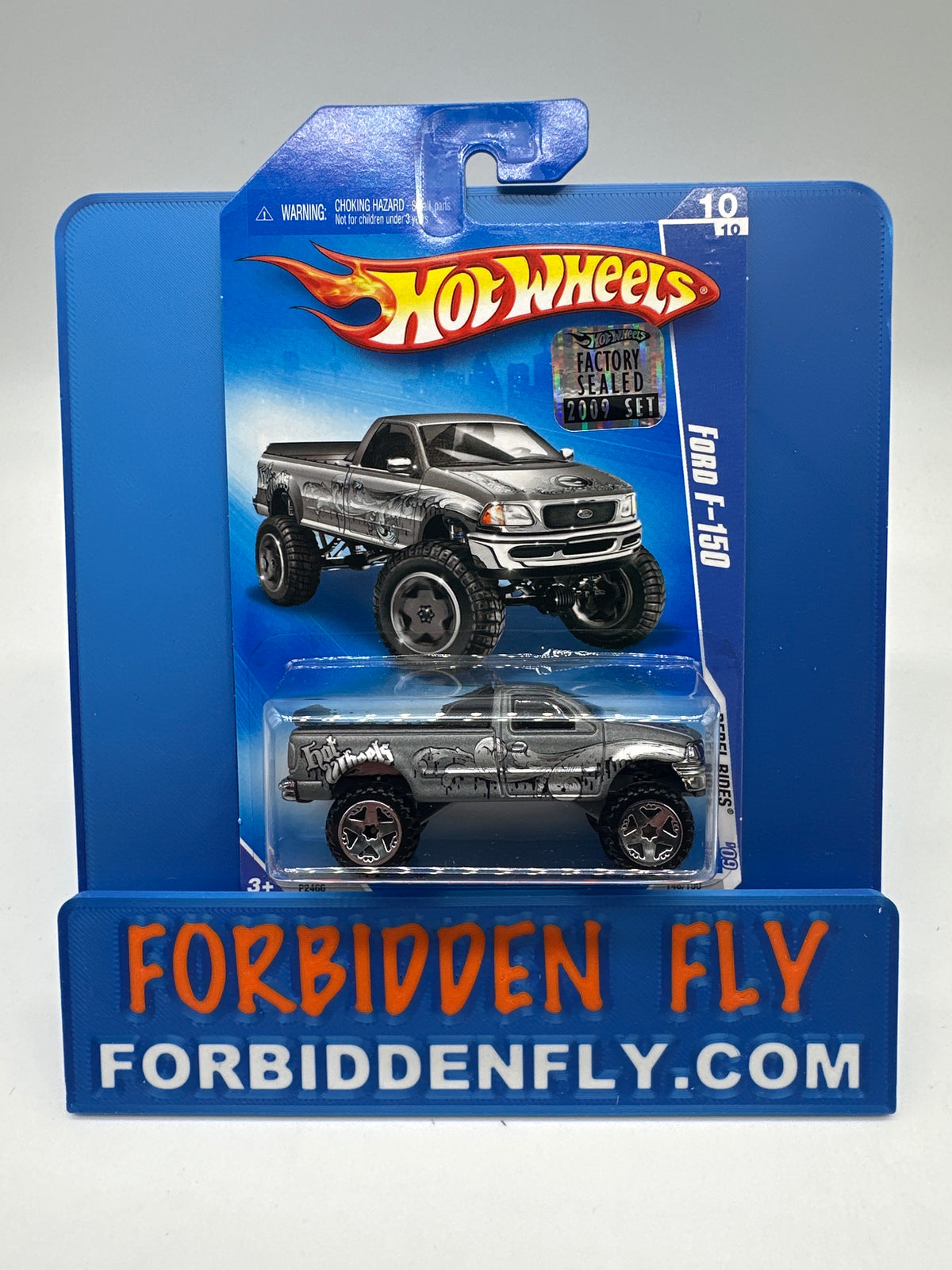Hot Wheels 2009 Mainline Factory Stickered - Rebel Rides Series - Ford F-150 - Grey