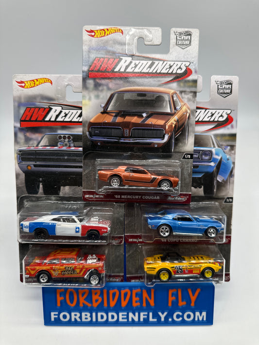 Hot Wheels Car Culture - HW Redliners Premium Set of 5