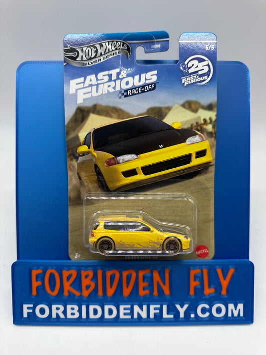 Hot Wheels 2026 Silver Series - Walmart Exclusive - Fast & Furious Race-Off Series - #5/5 Honda Civic EG