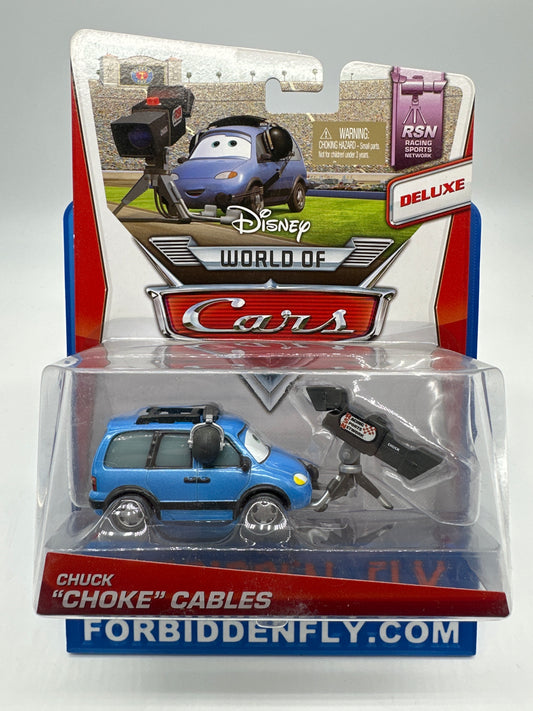 Disney Pixar Cars Movie - World of Cars Racing Sports Network Series - Deluxe Chuck “Choke” Cables