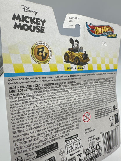 Hot Wheels - 2025 Racer Verse - Disney Series - Mickey Mouse - Gold Special Edition Chase