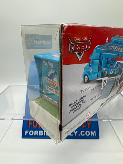 Disney Pixar Cars Movie - Walmart Exclusive - Gray Hauler (Strip Weathers “The King” #43 Hauler) - Open & Load