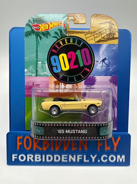 Hot Wheels 2014 Retro Entertainment Premium Single - Beverly Hills 90210 - ‘65 Ford Mustang (Movie Reel Packaging)
