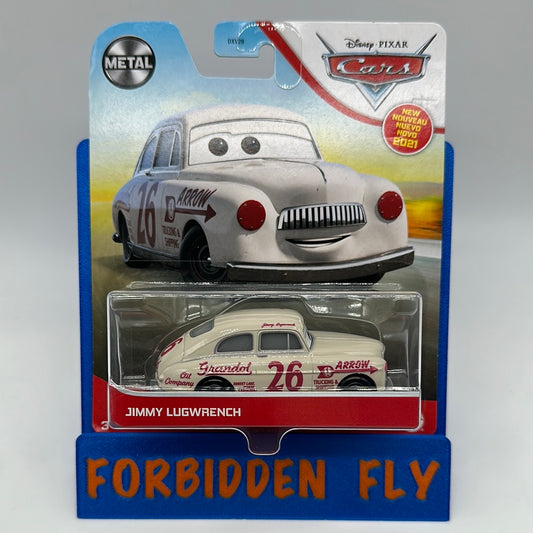 Disney Pixar Cars Movie - Metal Logo Card Release - Jimmy Lugwrench Thomasville Racer