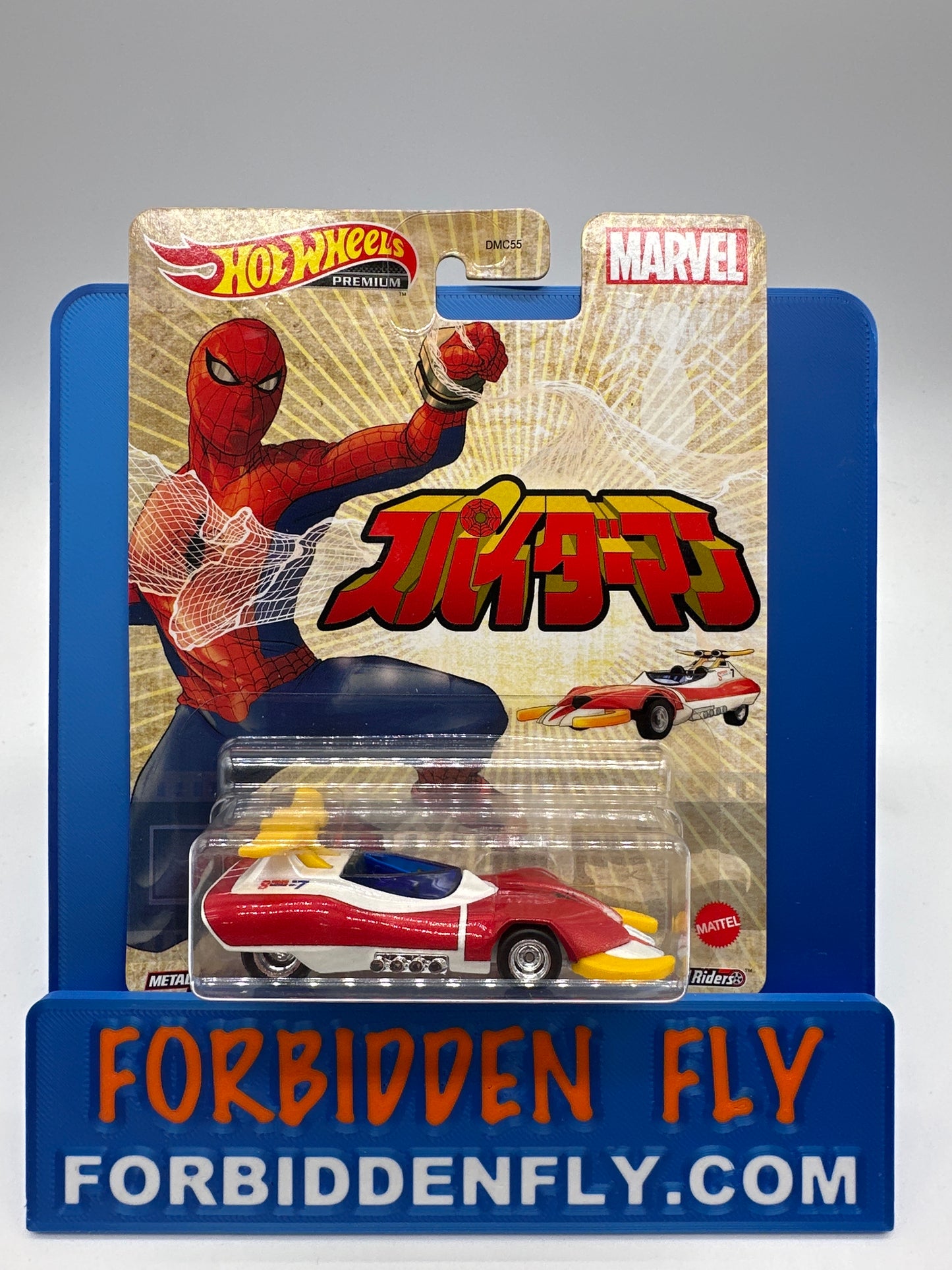 Hot Wheels 2021 Retro Entertainment Premium Single - Marvel Spider-Man Spider Machine GP-7