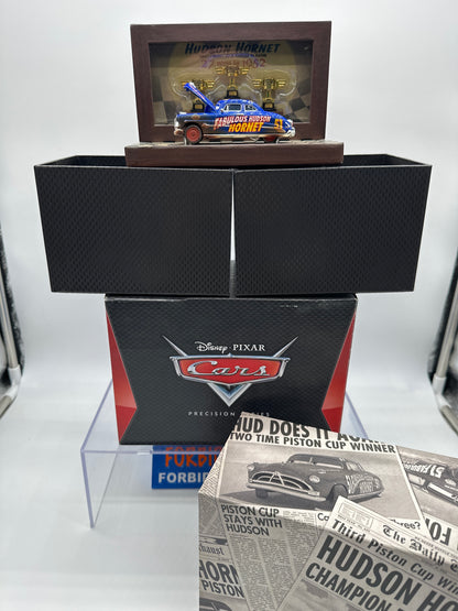 Disney Pixar Cars Movie - 2016 SDCC Comic Con Exclusive - Precision Series Dirt Track Fabulous Hudson Hornet w/ Display