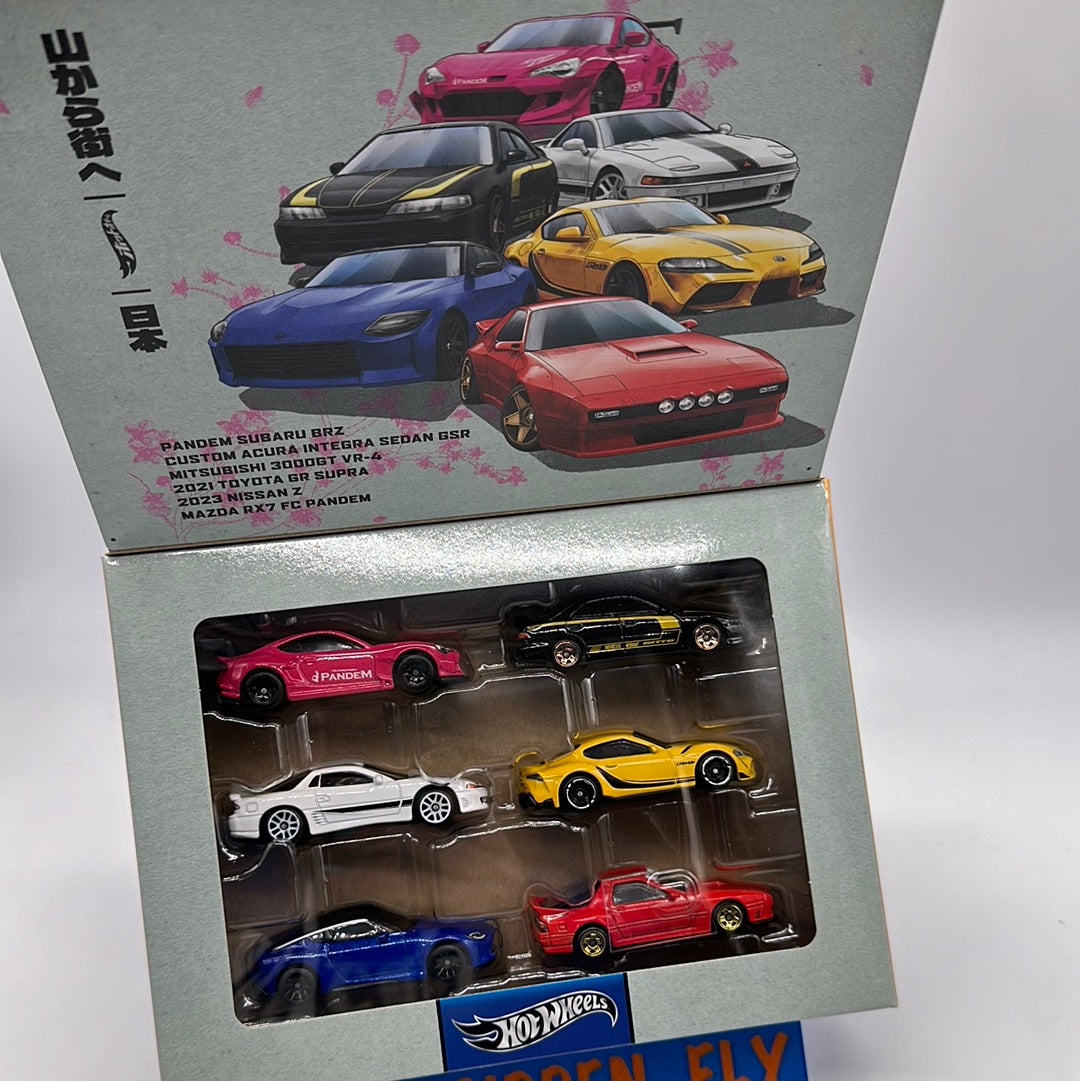 Hot Wheels - 2024 Japan Themed Multi Car Pack - Boxed Set of 6