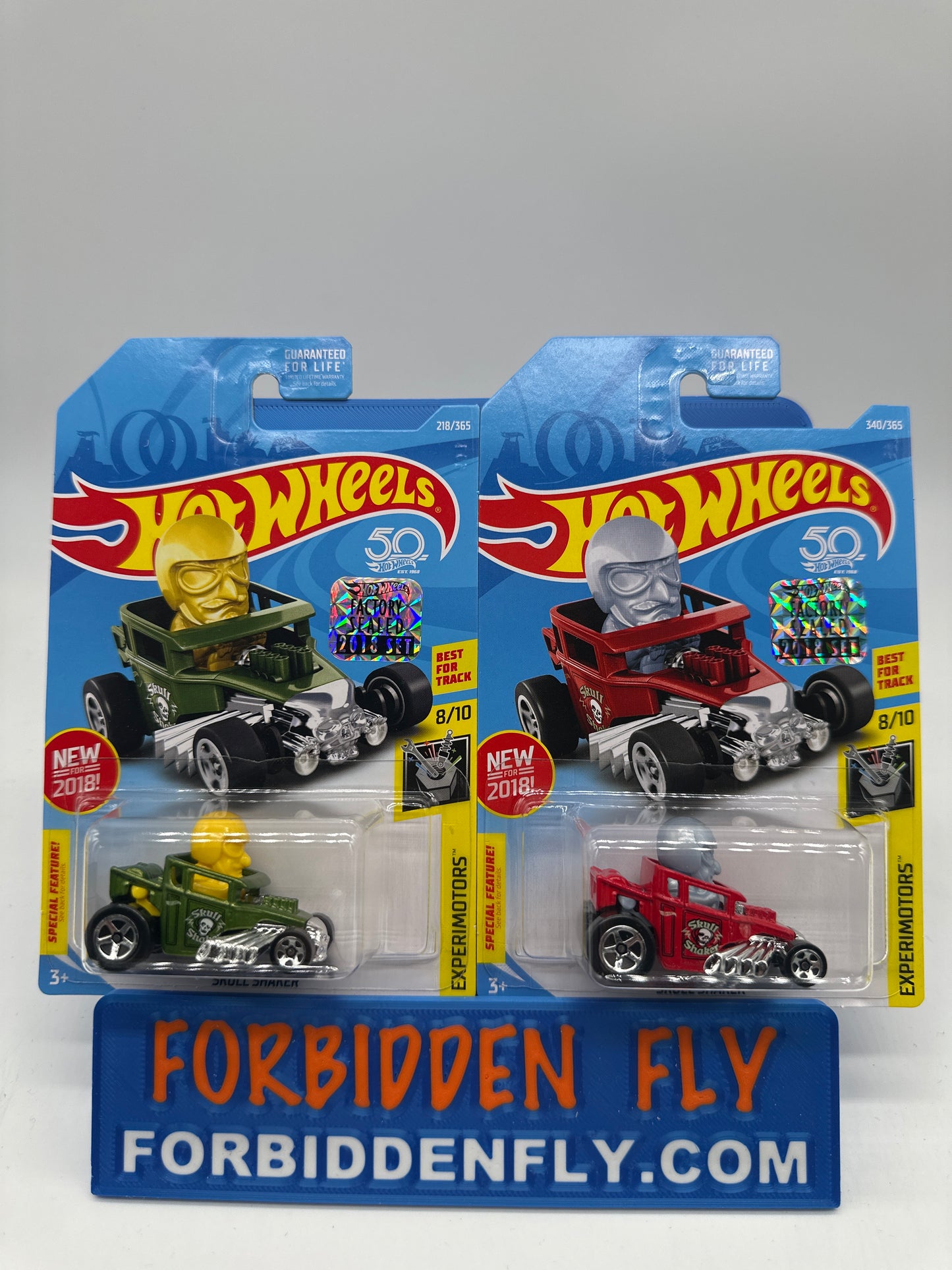 Hot Wheels Mainline - Factory Stickered 2018 - Skull Shaker - Lot Of 2