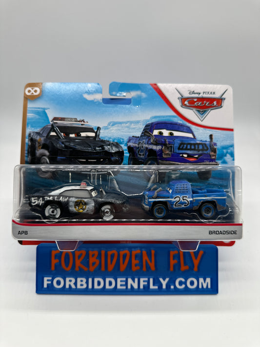Disney Pixar Cars Movie - Two 2 Pack - Thunder Hollow Series- APB & Broadside