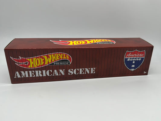 Hot Wheels Car Culture Shipping Cargo Container - American Scene Premium Boxed Set Of 5